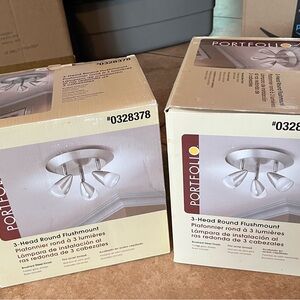 Portfolio 3-Light Round Ceiling Fixture